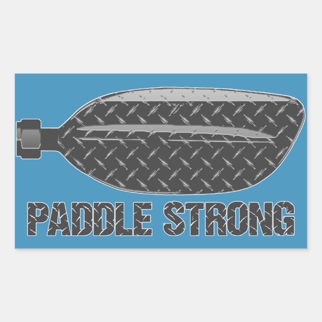 Paddle Strong Rectangular Sticker (Front)