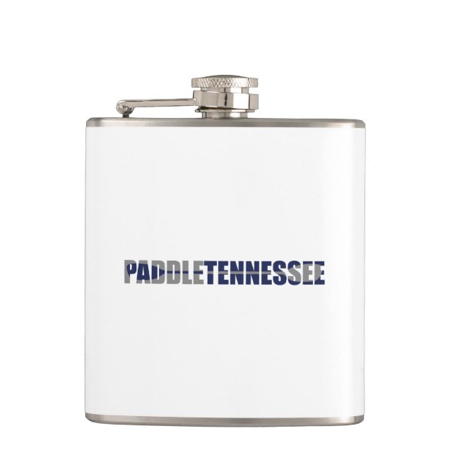 Paddle Tennessee Kayaking Hip Flask (Front)