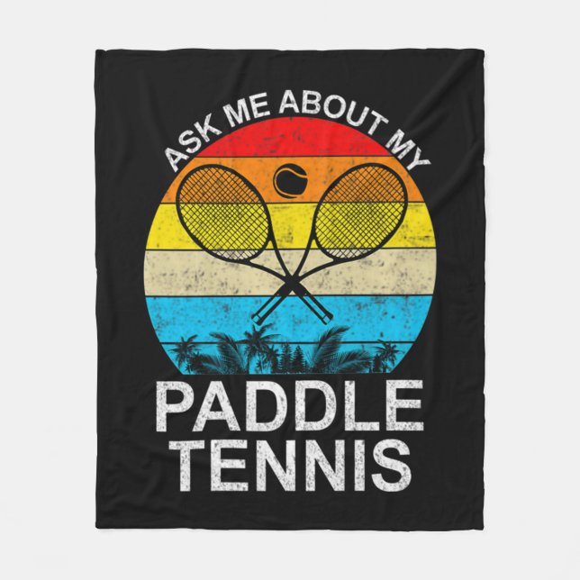 Paddle Tennis Table Tennis Professional Player Tea Fleece Blanket (Front)