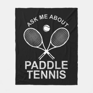 Paddle Tennis Table Tennis Professional Player Tea Fleece Blanket