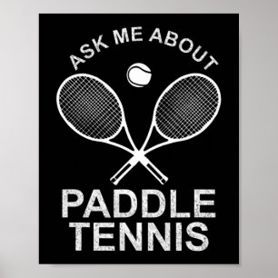 Paddle Tennis Table Tennis Professional Player Tea Poster