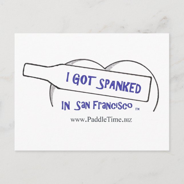PADDLE TIME SAN FRANCISCO POSTCARD (Front)