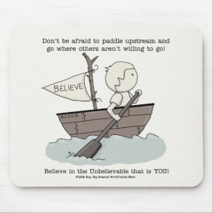 Paddle Upstream Mouse Pad