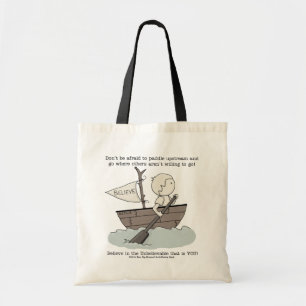 Paddle Upstream Tote Bag