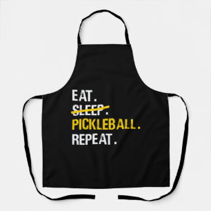 Paddleball - Eat Sleep Pickleball Repeat Apron