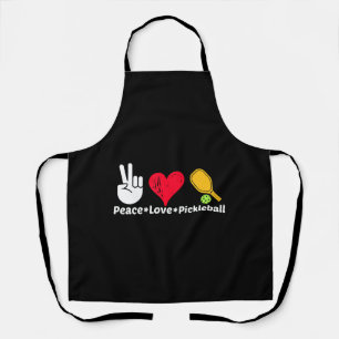 Paddleball Sports Mum Dad Retirement Peace Love Pi Apron