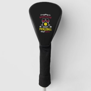 Paddleball Tennis - Red wine Pickleball and Wine Golf Head Cover