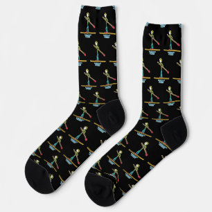 Paddleboard Stickman Socks
