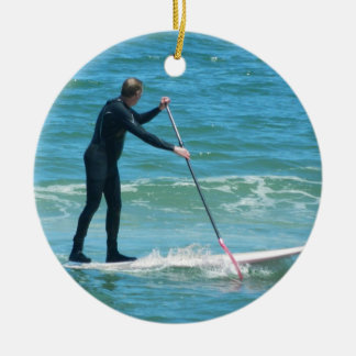 Paddleboarding Ceramic Tree Decoration