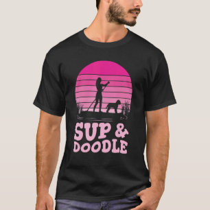 Paddleboarding Dog SUP & Doodle T-Shirt