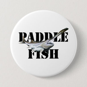 Paddlefish 7.5 Cm Round Badge