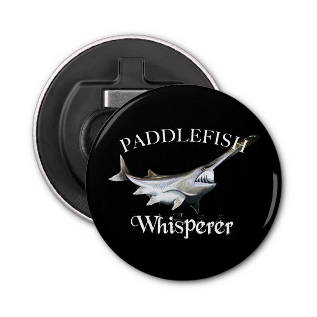 Paddlefish Whisperer Dark Bottle Opener (Front)