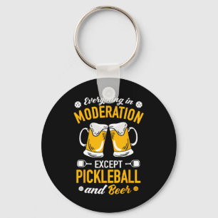 Paddlell Tennis - Dminton Beer Mug Picklell And Be Key Ring
