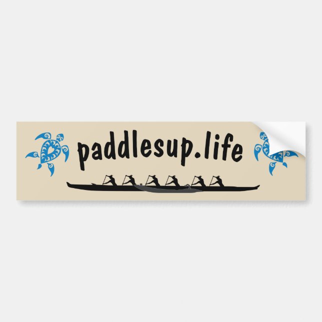 Paddles Up Bumper Sticker (Front)