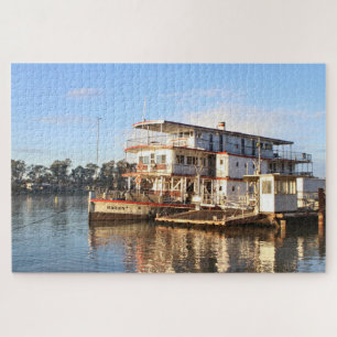 Paddlesteamer, early morning, Mannum Jigsaw Puzzle