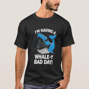 Paddling Gone Wrong Hilarious Whale Attack Design T-Shirt