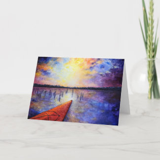 Paddling Reflections Greeting Card Alison Galvan