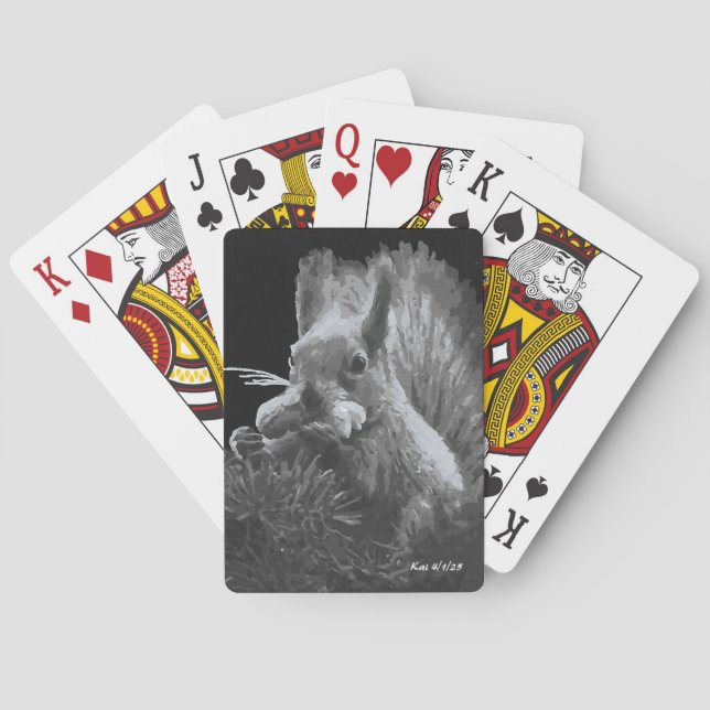 Paddy Cake, Squirrel Playing Cards (Back)