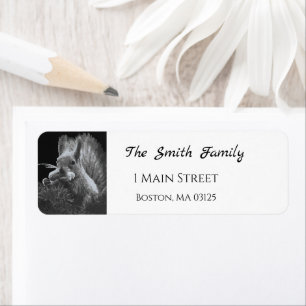 Paddy Cake, Squirrel Return Address Label