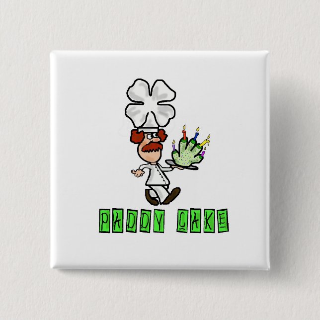 Paddy Cake St. Patricks Day Buttons (Front)