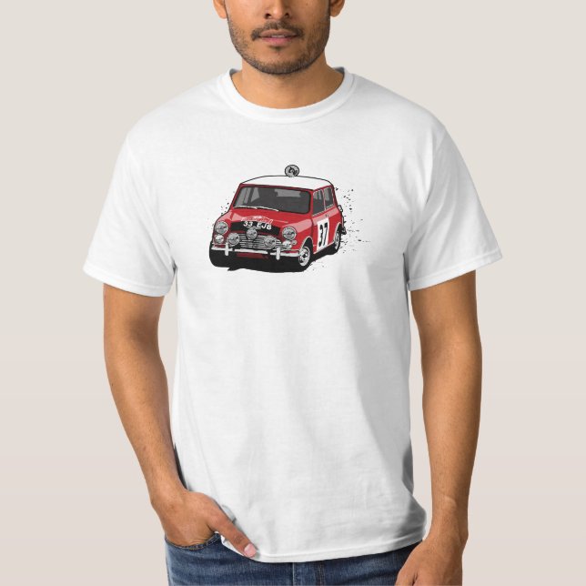 Paddy Hopkirk Mini Cooper Rally Car T-Shirt (Front)