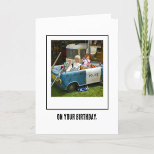 Paddy Wagon Birthday Greeting Card