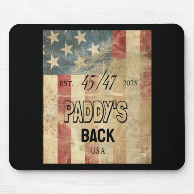 Paddy's Back Funny Trump2  Mouse Pad (Front)