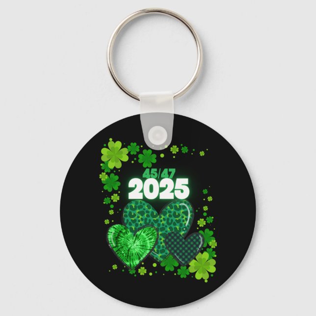 Paddy's Back Funny Trump  Key Ring (Front)