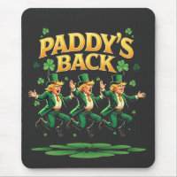 Paddy's Back Funny Trump St Patrick Day Leopard