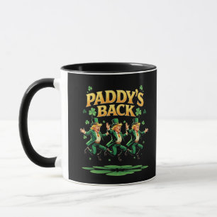 Paddy's Back Funny Trump St Patrick Day Leopard Mug