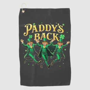 Paddy's Back St Patrick's Day Trump Dancing Golf Towel