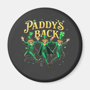 Paddy's Back St Patrick's Day Trump Dancing Magnet