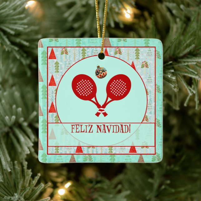 Padel Christmas Ornament – A Padel Retro Christmas (Tree)