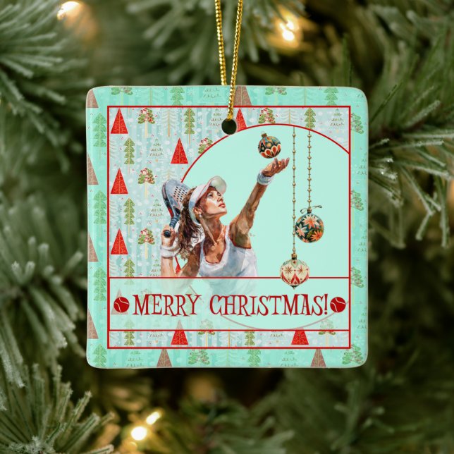 Padel Christmas Ornament – Padel Retro Christmas (Tree)
