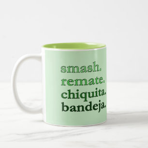 PADEL COFFEE MUG – WORD VIBES - MATCHA GREEN