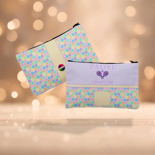 Padel Cosmetic Bag - Social Club Brights & Lilac (Creator Uploaded)