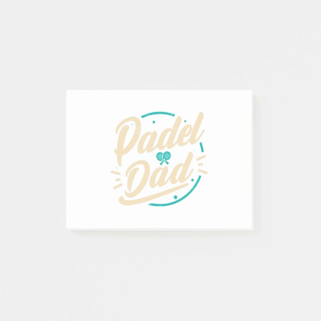 Padel Dad Platform Tennis Paddleball Padel  Post-it Notes (Front)