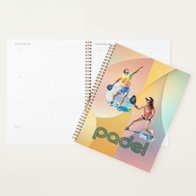 Padel Day Planner – Vibrant Padel Style (Display)