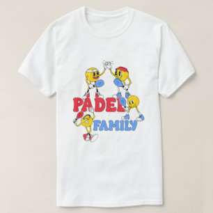 Padel Family Retro Cartoon T-Shirt