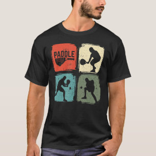 Padel Funny Padel Player Vintage Retro Gift T-Shirt