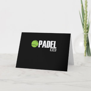 Padel Head Tennis Sport und Ball Card