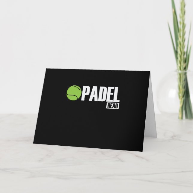 Padel Head Tennis Sport und Ball Card (Front)