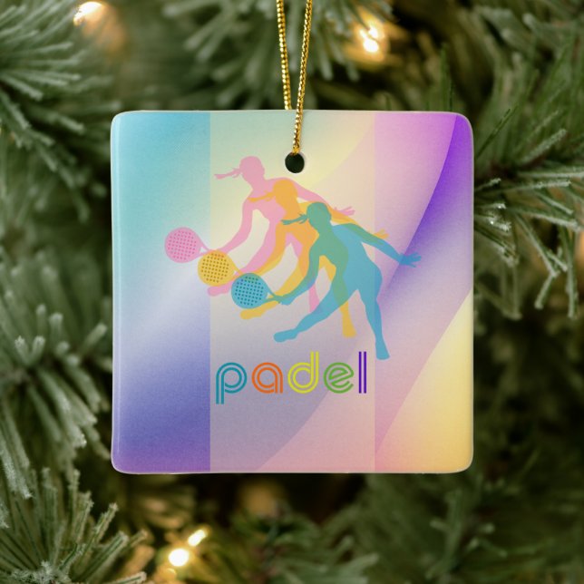 PADEL ORNAMENT – VIBRANT STYLE for HER BRIGHTS (Tree)