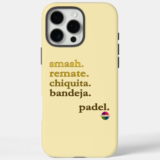 Padel Phone Case-Personalise Word Vibe Yellow Gold Case-Mate iPhone Case (Back)