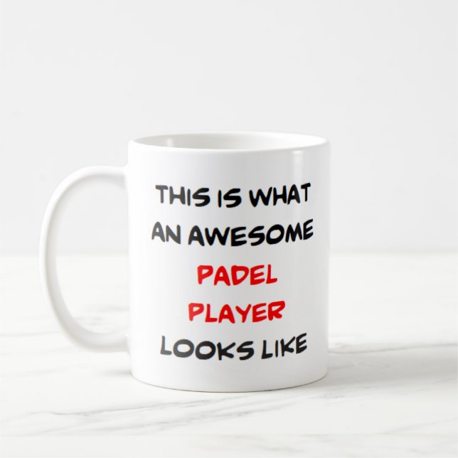 padel player, awesome Mug (Left)
