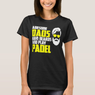 Padel player padel trainer father's day saying pad T-Shirt