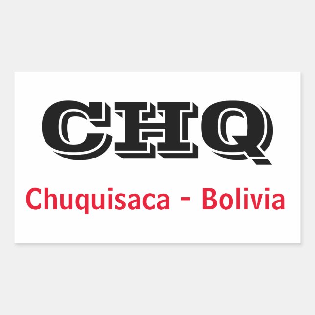 Padivo Chuquisaca Bolivia Rectangular Sticker (Front)