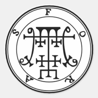 Padivo Foras Goétia Classic Round Sticker