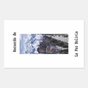 Padivo Inderdo de La Paz Bolivia Rectangular Sticker