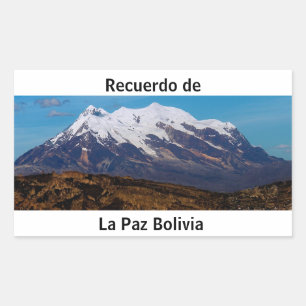 Padivo recoerdo de La Paz Rectangular Sticker